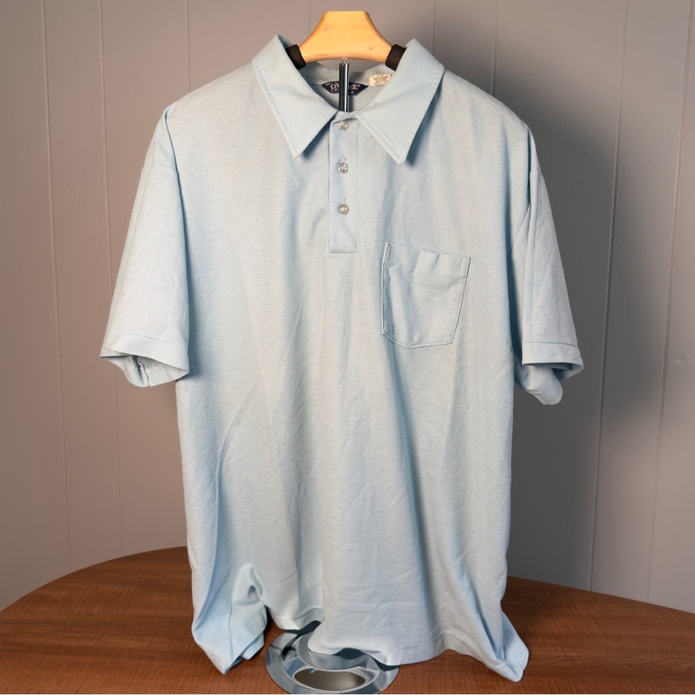 Vintage Dee Cee Blue Polo Shirt